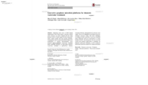 Innovative graphene microbial platforms for domestic wastewater treatment